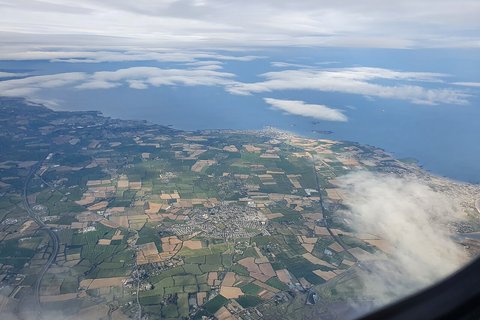Lusk from the air, looking towards the Skerries islands